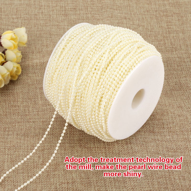Imitation Pearl Wire: 100% Brand New High-quality ABS Bead - Shiny Mill-treated Pearl Bead Garland for Wedding, Party, Home Decor - Image 4