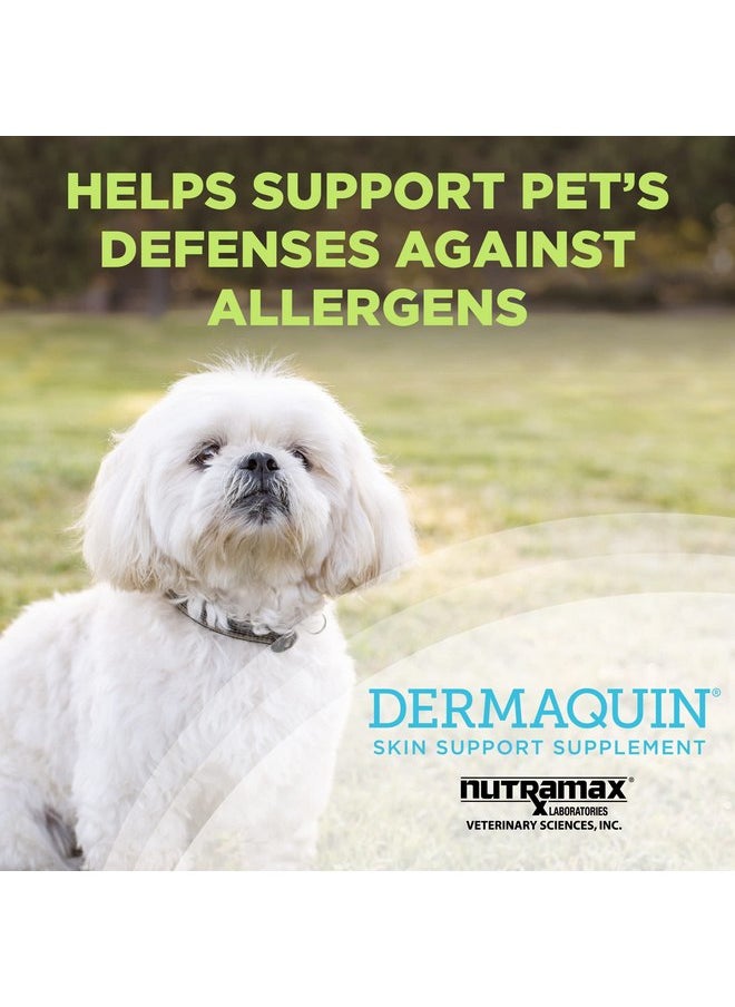 Nutramax Laboratories Nutramax Laboratories Dermaquin Skin Support Sm/Med Dogs 5-30 lbs & Cats 60 ct  - Image 2