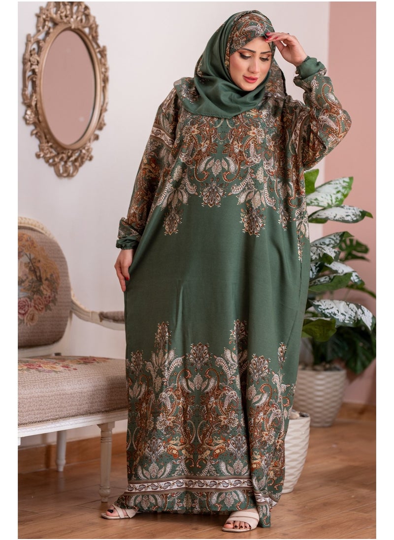 ماركة غير محددة - إسدال صلاة مع حجاب متصل يلبس 60/120 كيلو - Image 1