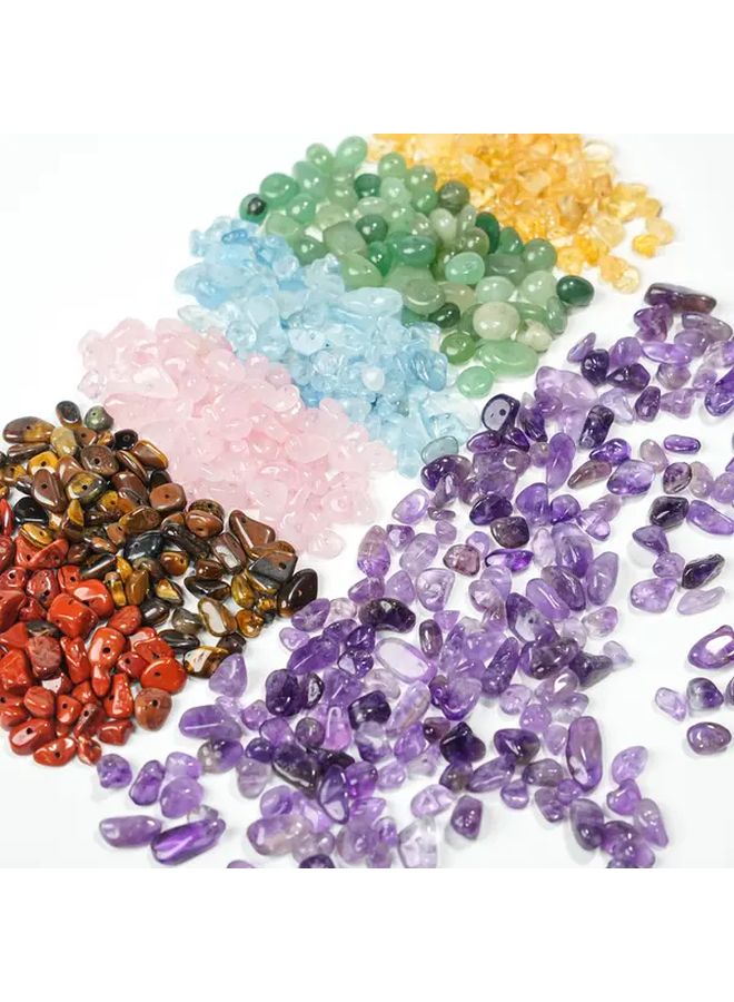 Aquamarine Natural Crystal Gravel 30 Pieces Diy Bracelet Necklace Earring Making - Image 1