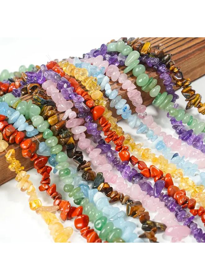 Aquamarine Natural Crystal Gravel 30 Pieces Diy Bracelet Necklace Earring Making - Image 3