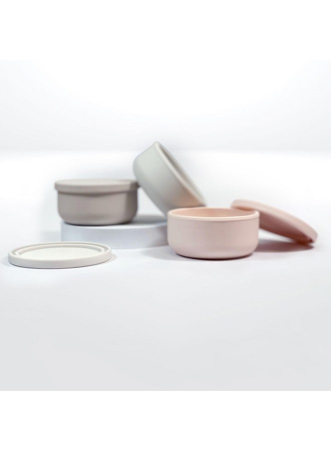 كوشيز وعاء سيليكون متعدد الاستخدامات للوجبات الخفيفة والطعام من سيليسناك من كوشيز. حاوية تخزين سفر للأطفال الرضع والأطفال الصغار. مصنوع من السيليكون الآمن غذائيًا بنسبة 100% - آمن للاستخدام في الميكروويف وغسالة الأطباق والمجمد - لون رمادي غامق - Image 2