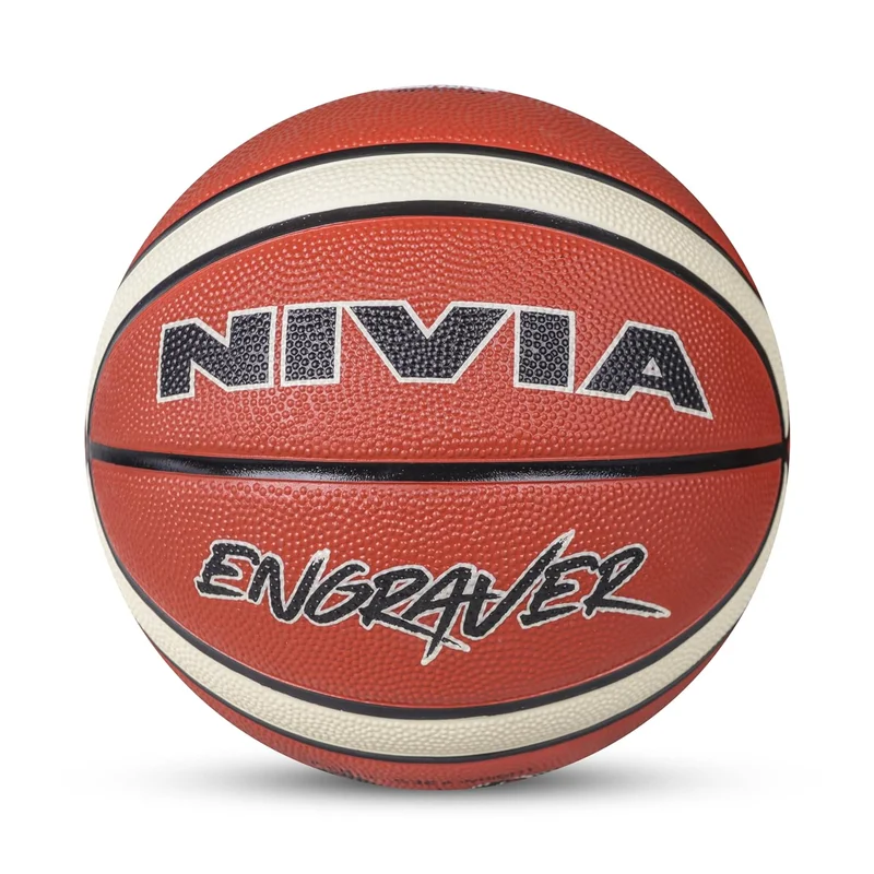 Nivia Nivia Engraver Basketball Size 6 - Red