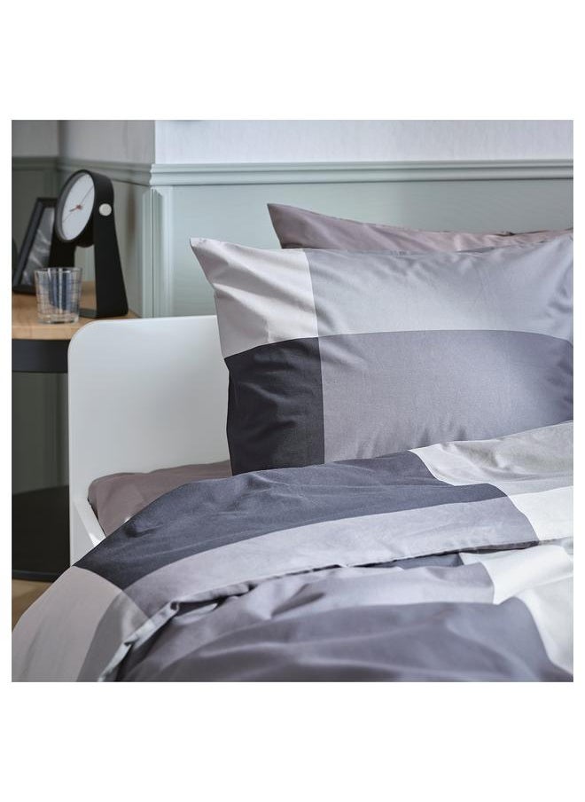 erorex Duvet Cover And Pillowcase Black 150X200/50X80 Cm  - Image 2