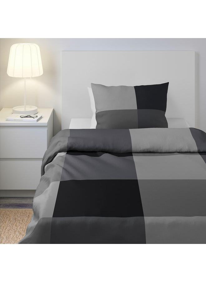 erorex Duvet Cover And Pillowcase Black 150X200/50X80 Cm  - Image 5