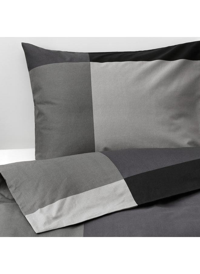 erorex Duvet Cover And Pillowcase Black 150X200/50X80 Cm  - Image 4
