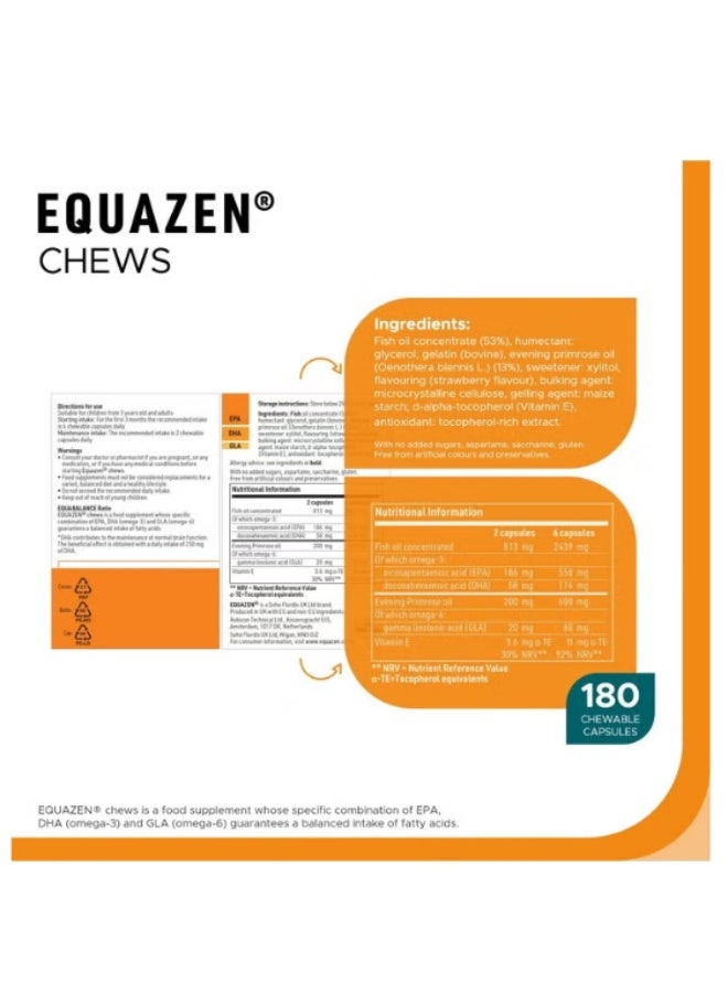 Equazen Chews 180 Capsules(omega-3) - Image 3