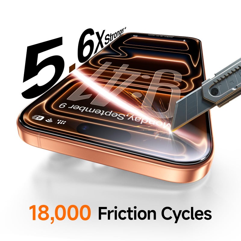 SMARTDEVIL 2 Pack for iPhone 17 Pro Max Screen Protector, 9H Hardness Military Grade Shatterproof, HD Clear Tempered Glass with Auto Dust-Elimination, Bubble Free, Easy Installation, Case Friendly - Image 4