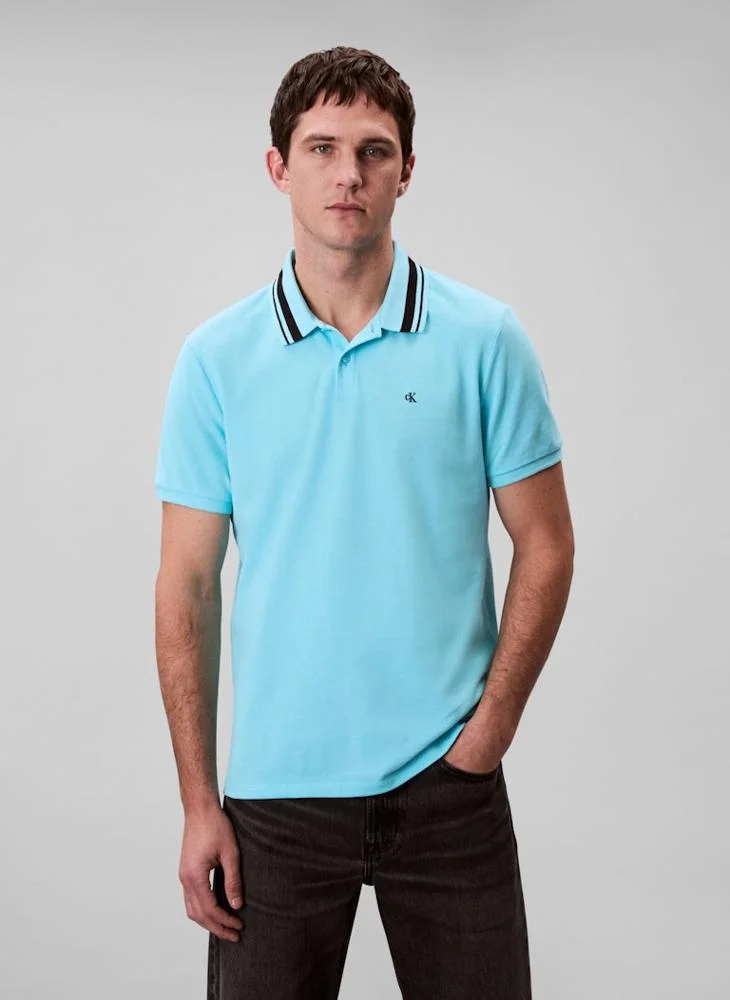 Calvin Klein Jeans Monogram Pique Polo