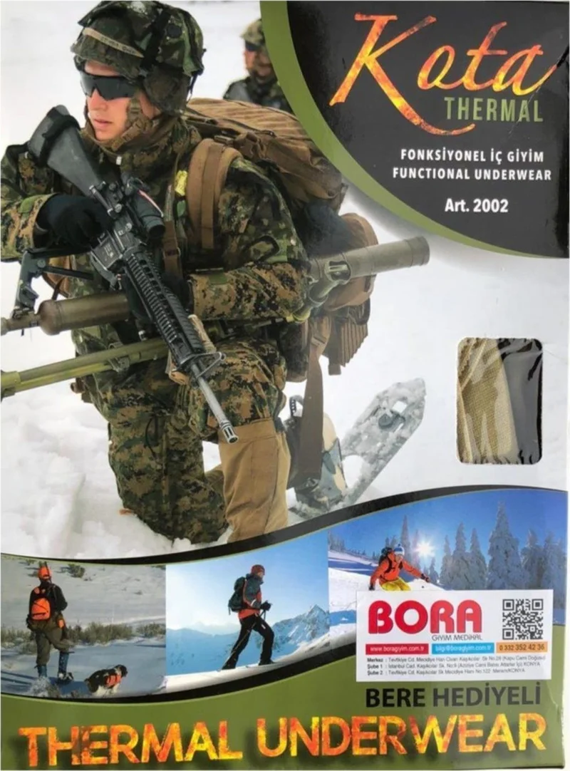 بونبونيتي Men's Military Underwear Military Thermal Triple Suit Military Underwear Set