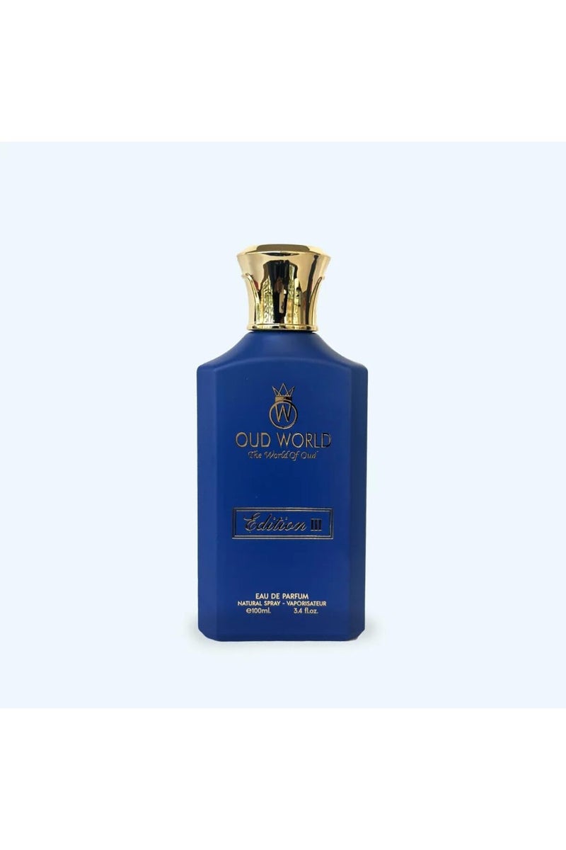 Oud World Edition 3 | BlueModern & Confident |T Floral Woody Notes With Bergamot And Sandalwood - Image 1