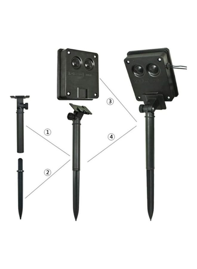 إسكدنيا شريط بضوء يعمل بالطاقة الشمسية ضد الماء لتزيين الحديقة مثل النجوم أسود/ أصفر - Image 3