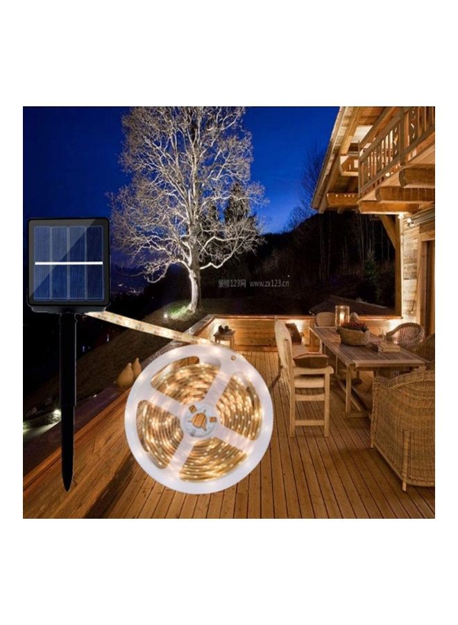 إسكدنيا شريط بضوء يعمل بالطاقة الشمسية ضد الماء لتزيين الحديقة مثل النجوم أسود/ أصفر - Image 5