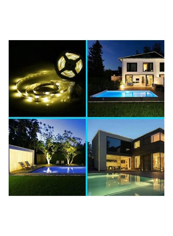 إسكدنيا شريط بضوء يعمل بالطاقة الشمسية ضد الماء لتزيين الحديقة مثل النجوم أسود/ أصفر - Image 2