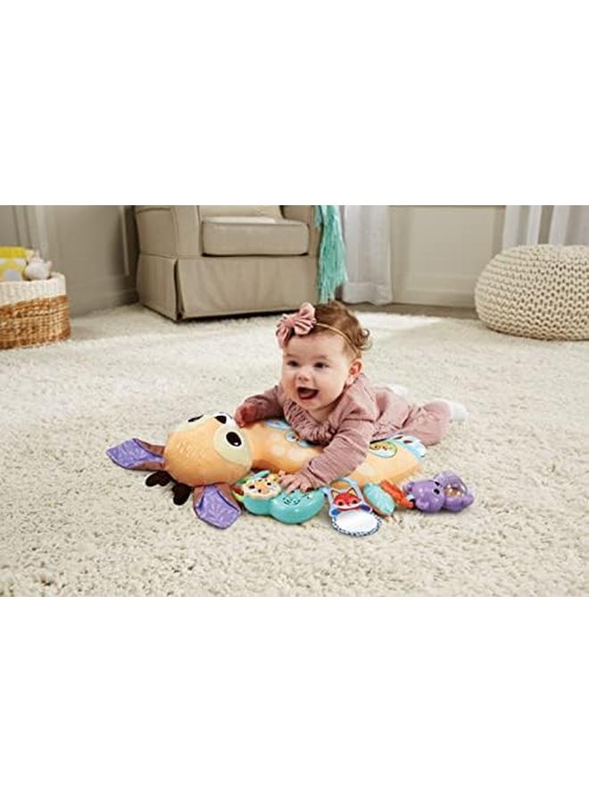 في تك وسادة أطفال 4 في 1 على شكل حيوانات حسية وقت البطن مع أضواء وأصوات وموسيقى هدية تفاعلية للرضع 3 6 9 12 شهرًا بالإضافة إلى النسخة الإنجليزية - Image 4