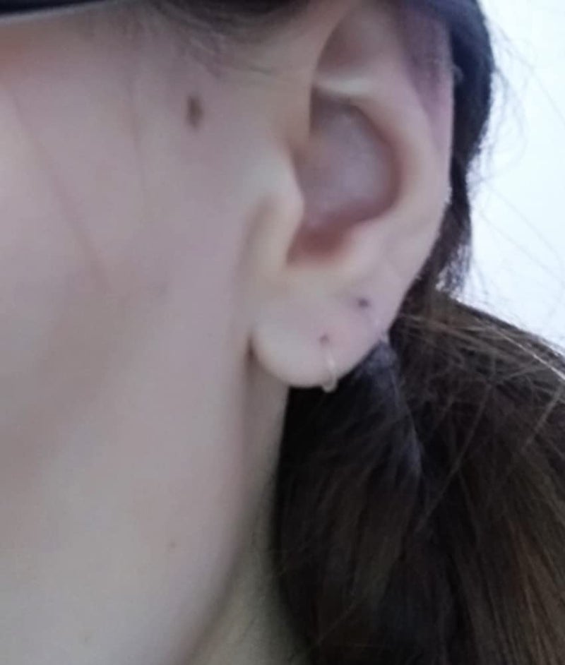 QWALIT Clear Plastic Earrings for Sports, Work, Sensitive Ears - Invisible Hoop Earring Retainer for Surgery - Image 4