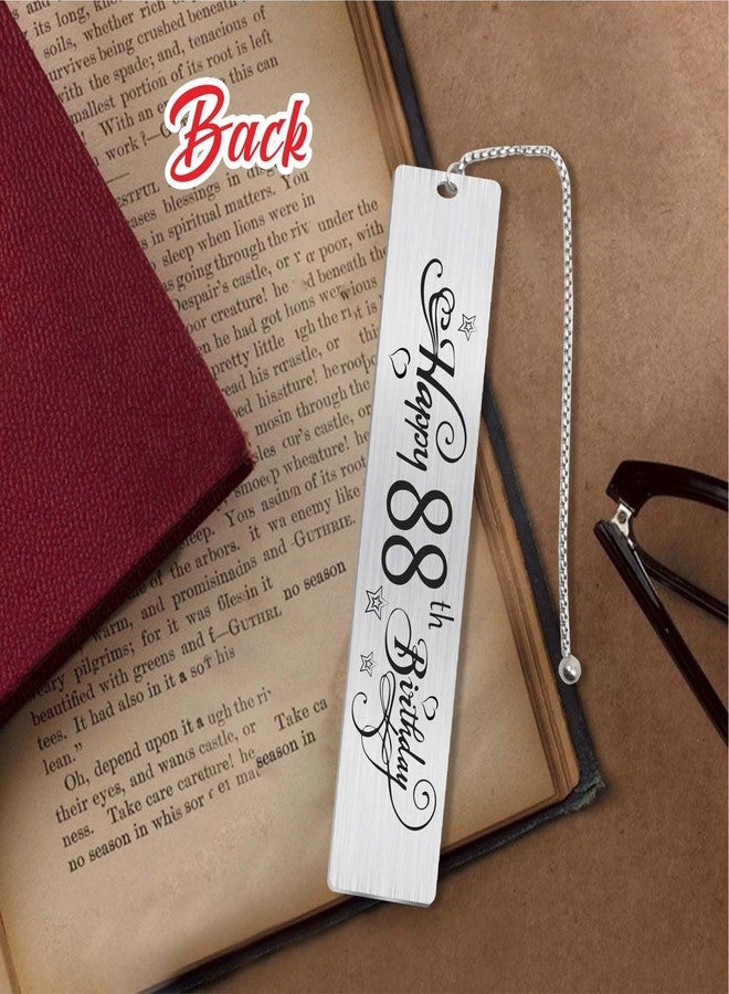 Jzxwan Happy 88th Birthday Gifts for Women Men, 88 Year Old Birthday Bookmark, Female 88 Yr Old Bday Card Gift Ideas, 1937 Book Mark for Woman Man, 88th Bday Decorations - Image 5