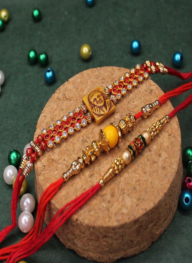 KYNA Combo Set for Raksha Bandan With Dhagga Rakhi for Bhai and Bhabhi Multicolour Pack of 1 - Image 5