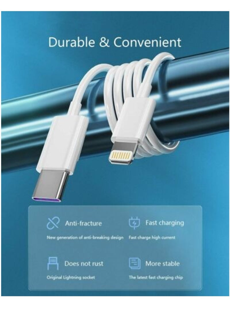 ELTRAZONE - Premium 20W USB-C Fast Charging Cable for iPhone 13, 12 mini, 11 Pro, XS Max, iPad - High-Speed Power Delivery, Durable Design" - Image 1