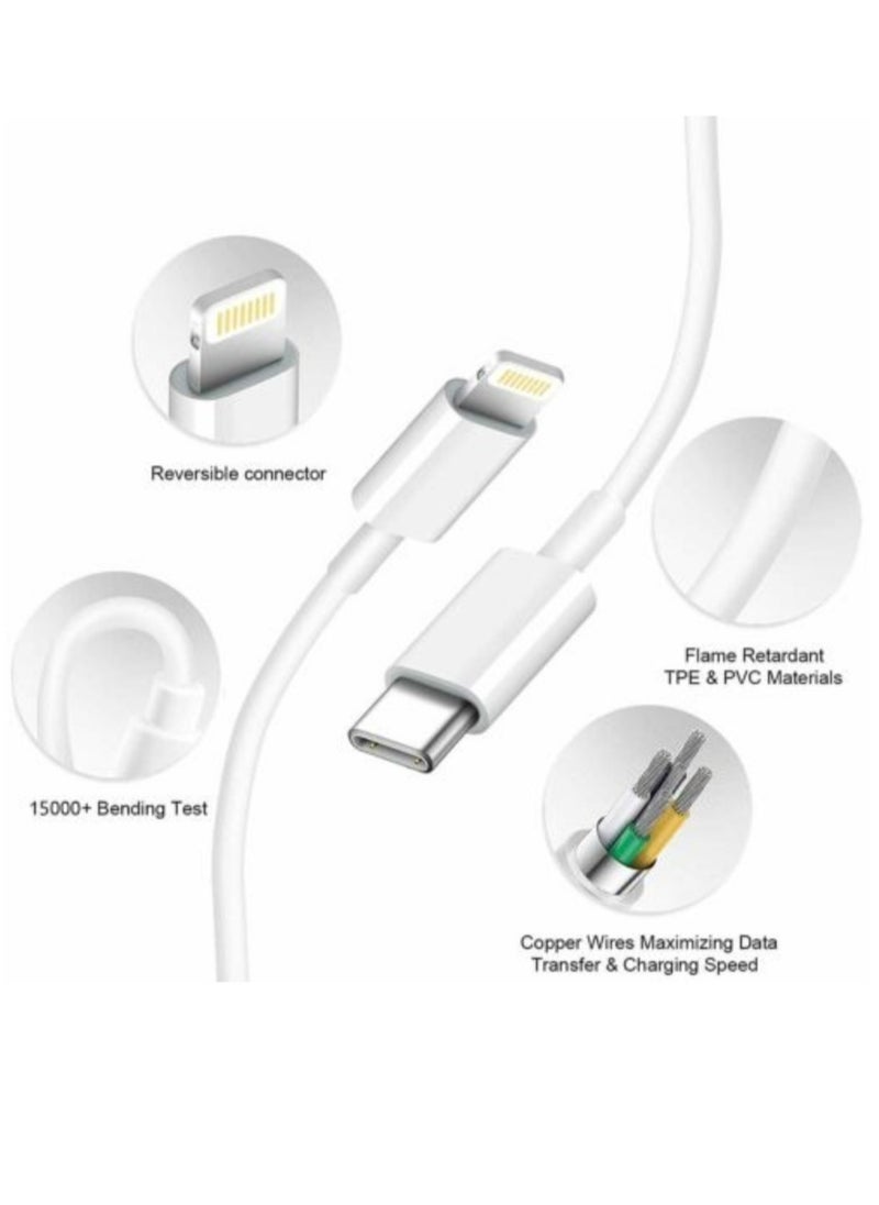 ELTRAZONE - Premium 20W USB-C Fast Charging Cable for iPhone 13, 12 mini, 11 Pro, XS Max, iPad - High-Speed Power Delivery, Durable Design" - Image 1