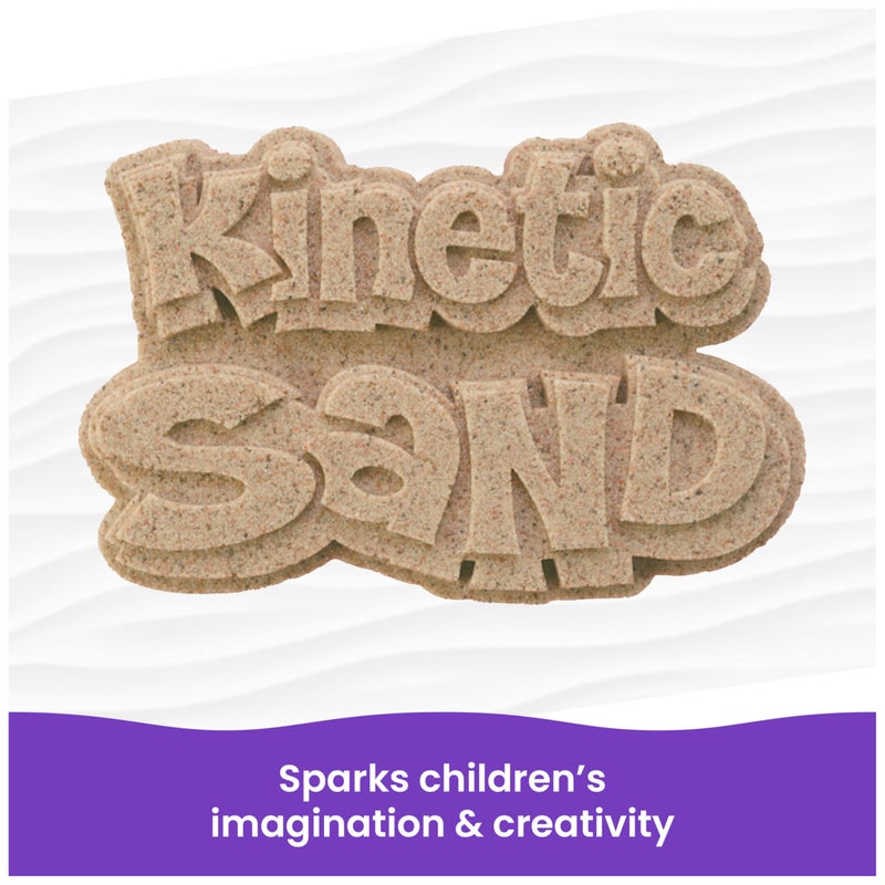 Kinetic Sand رمل كينيتك، الرمل الحسي القابل للتشكيل الأصلي، بني، 2 رطل. كيس قابل لإعادة الإغلاق، للأعمار 3 سنوات فما فوق - Image 5