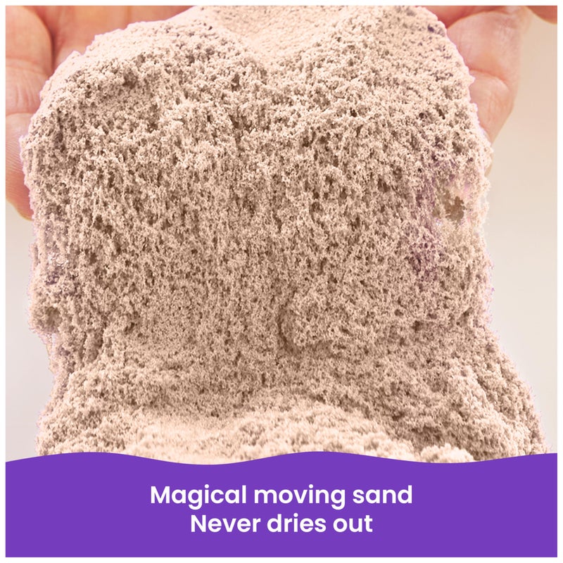 Kinetic Sand رمل كينيتك، الرمل الحسي القابل للتشكيل الأصلي، بني، 2 رطل. كيس قابل لإعادة الإغلاق، للأعمار 3 سنوات فما فوق - Image 2