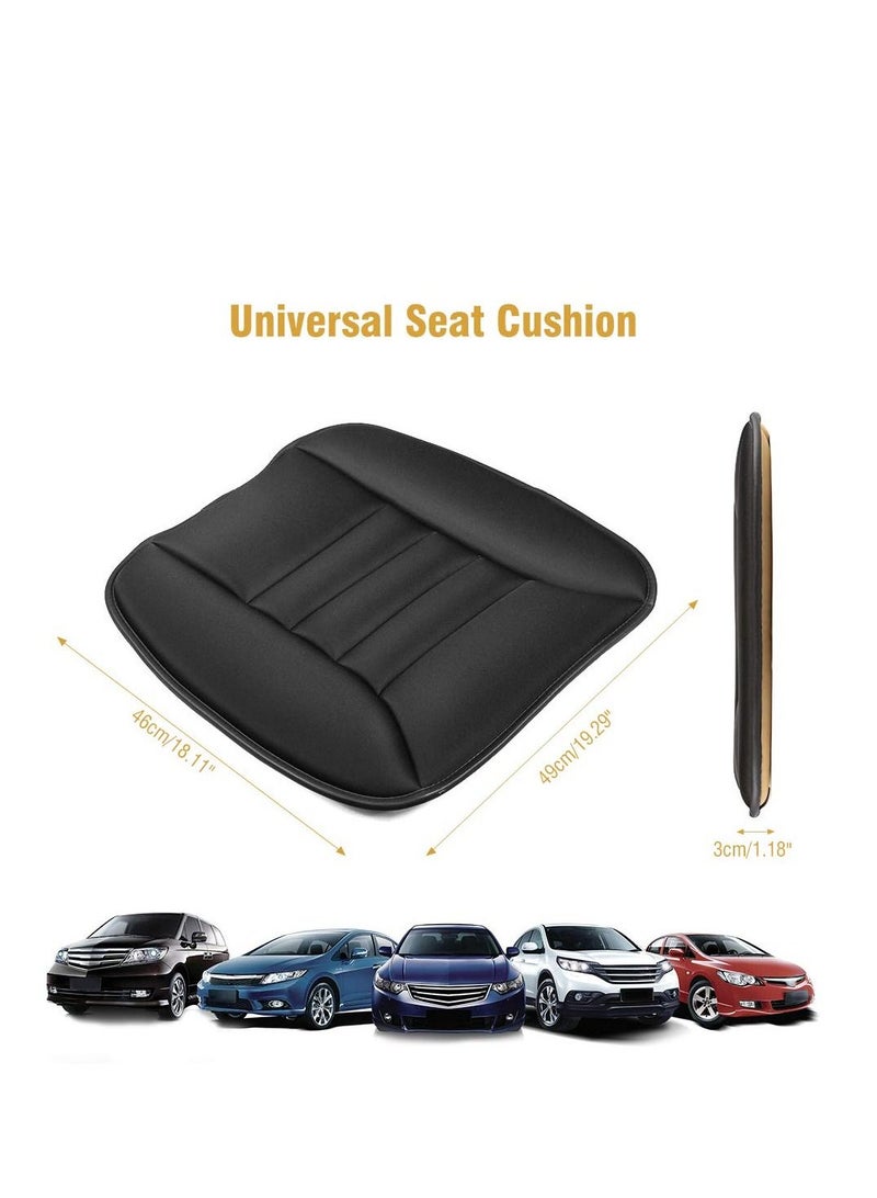 Excefore Premium Car Seat Cushion, Comfort Memory Foam Driver Seat Cushion, Lower Back Pain Relief, Suitable for Car Seat Driver, Office Chair (Black) - Image 5