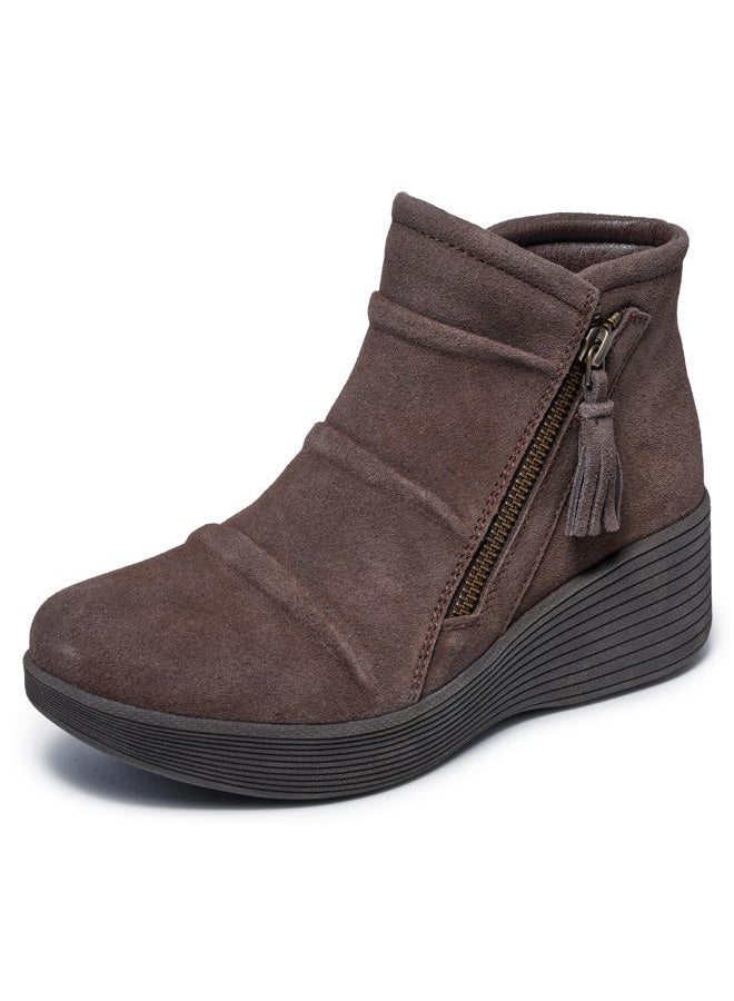 SKECHERS Women's Parallel Lite Ankle Boot, Chocolate, 40 EU - Image 1