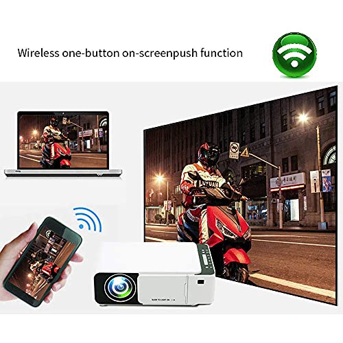 Smars Mini WiFi 3D MIRACAST Projector Home Theater HD Mini Portable Projector Family Children's Smart Phone Led Portable (New T-5 Projector) Higher Resolution Brightness Cinema Video Projector - Image 5