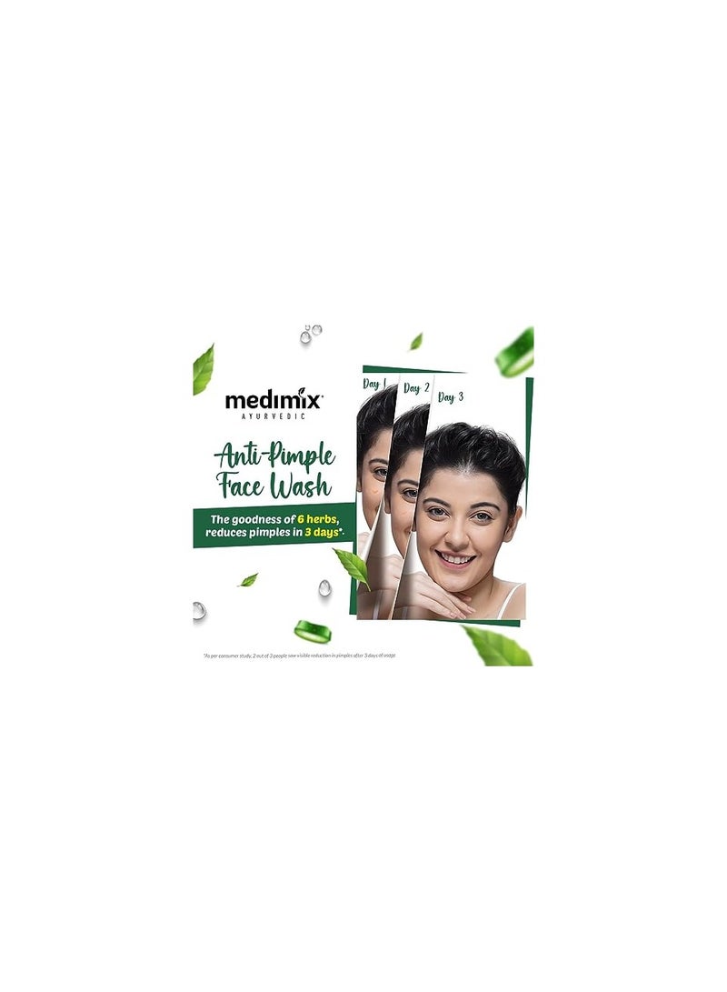 Medimix Ayurvedic Anti Pimple Face Wash  100ML - Image 2