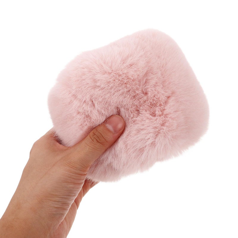 Pink Soft Plush Microphone Windscreen Cover For Noise Reduction Recording Broadcasting - Image 4