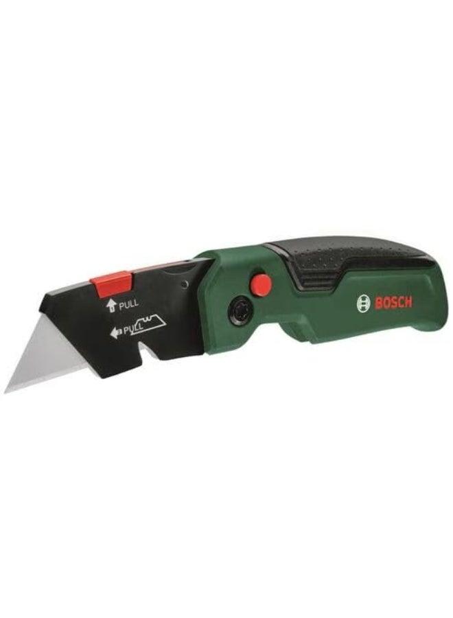 بوش BOSCH Folding Knife | Compact & Portable Design for Easy Storage & Carry | High-Carbon Steel Blade for Durability & Sharpness | Ergonomic Non-Slip Handle for Secure Grip | Safe Blade Locking Mechanism - Image 1