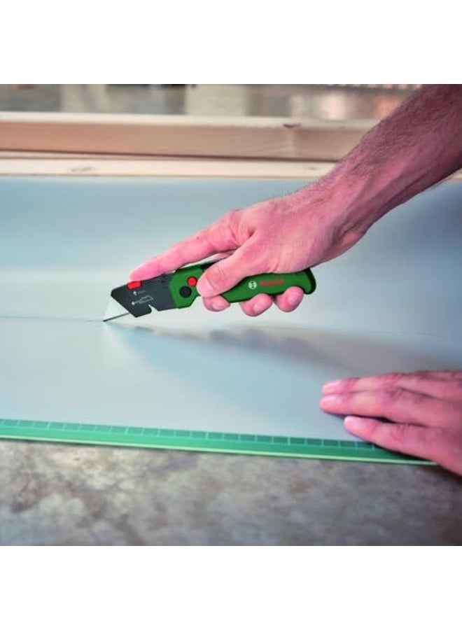 بوش BOSCH Folding Knife | Compact & Portable Design for Easy Storage & Carry | High-Carbon Steel Blade for Durability & Sharpness | Ergonomic Non-Slip Handle for Secure Grip | Safe Blade Locking Mechanism - Image 3