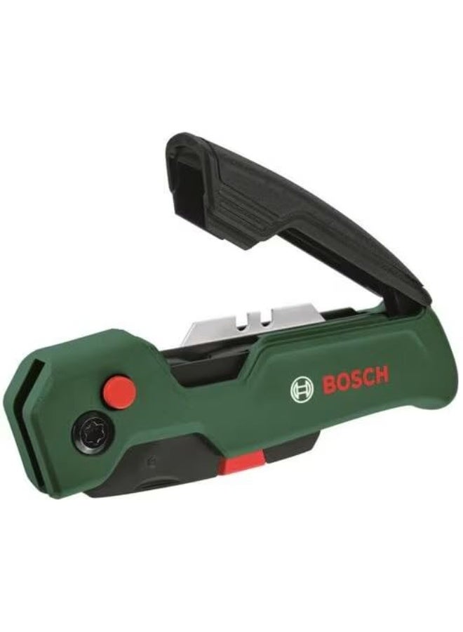 بوش BOSCH Folding Knife | Compact & Portable Design for Easy Storage & Carry | High-Carbon Steel Blade for Durability & Sharpness | Ergonomic Non-Slip Handle for Secure Grip | Safe Blade Locking Mechanism - Image 2