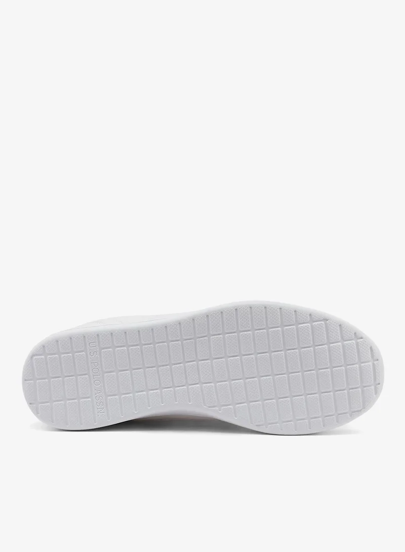 U.S. Polo Assn. white Women's White Low-Top Exclusive Lightweight Sneakers – Unmatched Comfort, All-Day Wear, Confidence in Every Step for Women | Best Price UAE
