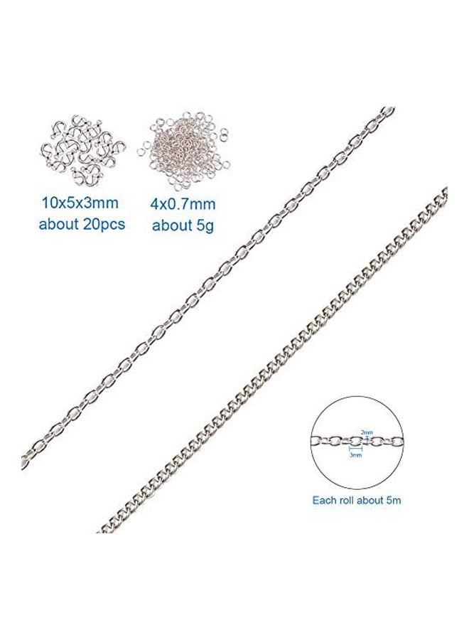 النخبة 2 ورقة 5 متر/ورقة سلاسل الحديد الملتوية كبح سلاسل الرقبة - Image 3