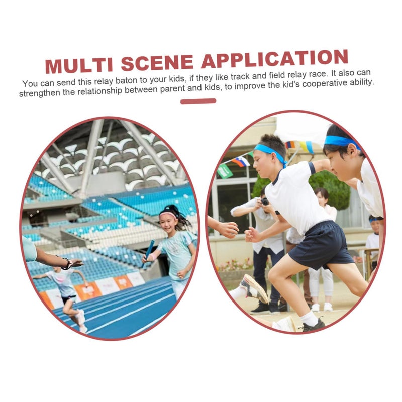Lightweight Aluminum Alloy Relay Baton Set of 3 for Race Training Indoor Outdoor Sports - Image 5
