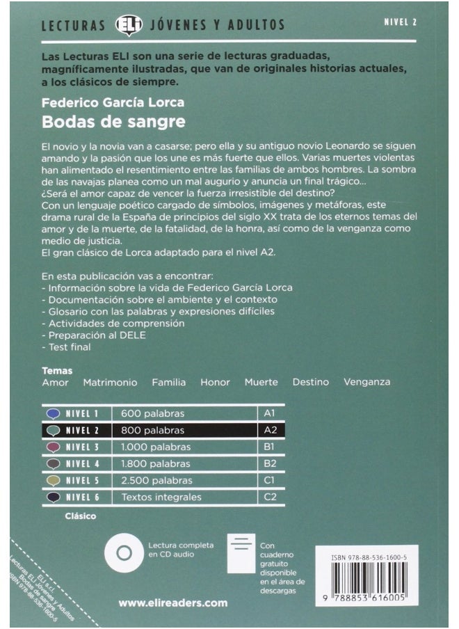 null - Young Adult ELI Readers - Spanish: Bodas de sangre + downloadable audio - Image 1