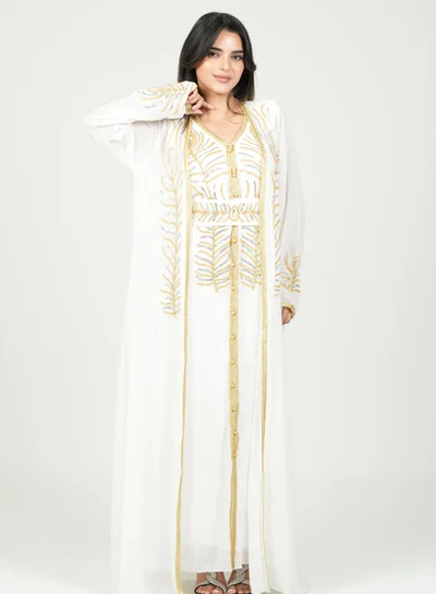 AL BENT AL SHARQIEH embroidered kaftan dress jalabia