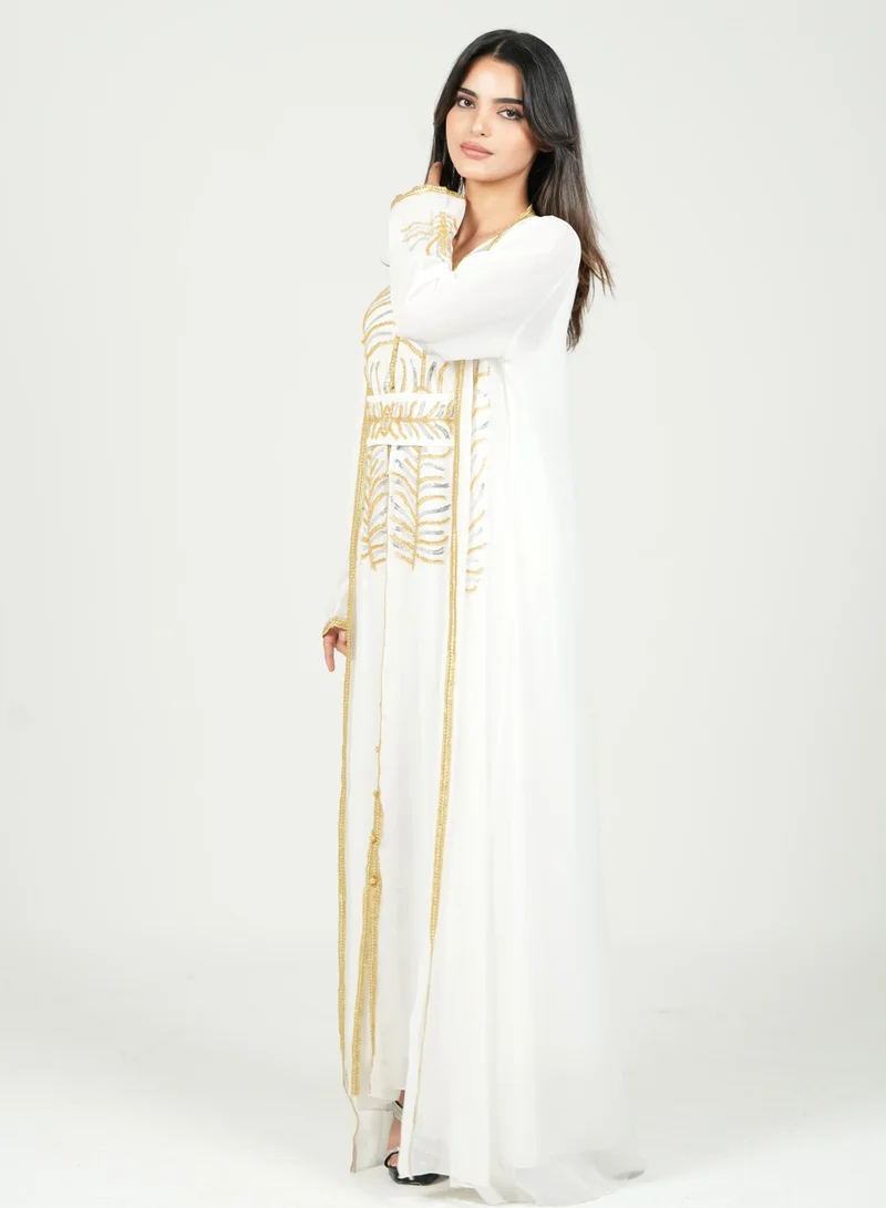 AL BENT AL SHARQIEH embroidered kaftan dress jalabia