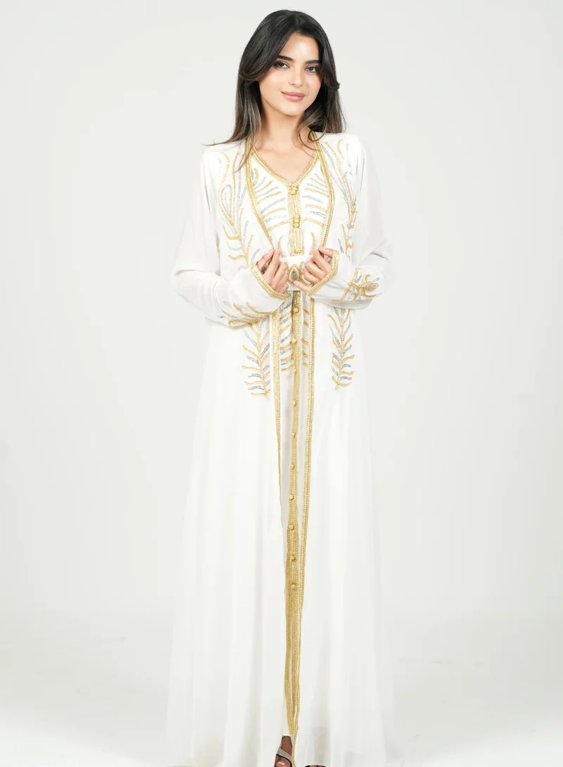 AL BENT AL SHARQIEH embroidered kaftan dress jalabia