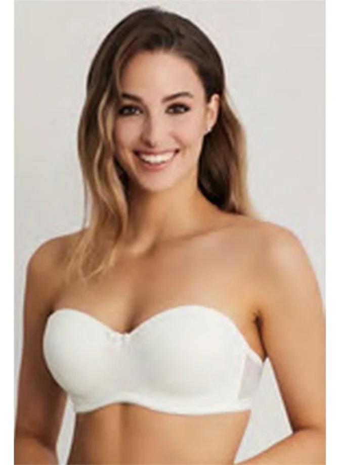 Eros ERSK160 Adela Strapless Double Push-Up Bra - White