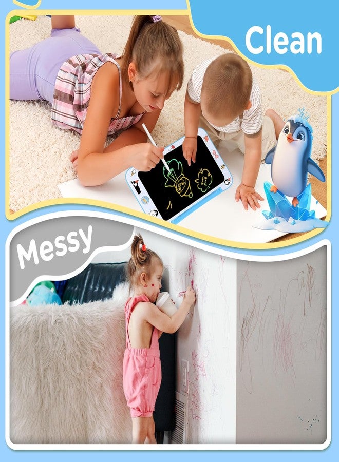 Genialba LCD Writing Board Drawing Board with Colorful Screen for Kids and Girls 3-7 Years Old - Educational Toys for Birthdays and Christmas (Penguin) - Image 5