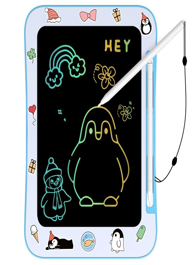 Genialba LCD Writing Board Drawing Board with Colorful Screen for Kids and Girls 3-7 Years Old - Educational Toys for Birthdays and Christmas (Penguin) - Image 1