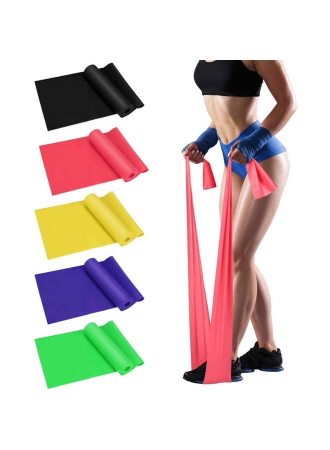 Professional Latex Elastic Bands Long Stretch Bands 5PCS,（5 Gears）For Physical Therapy, Yoga, Pilates, Rehab, at-Home or The Gym Workouts, Strength TrainingProfessional Latex Elastic Bands Long Stretch Bands 5PCS,（5 Gears）For Physical Therapy, Yoga, Pilates, Rehab, at-Home or The Gym Workouts, Strength Training - Image 1