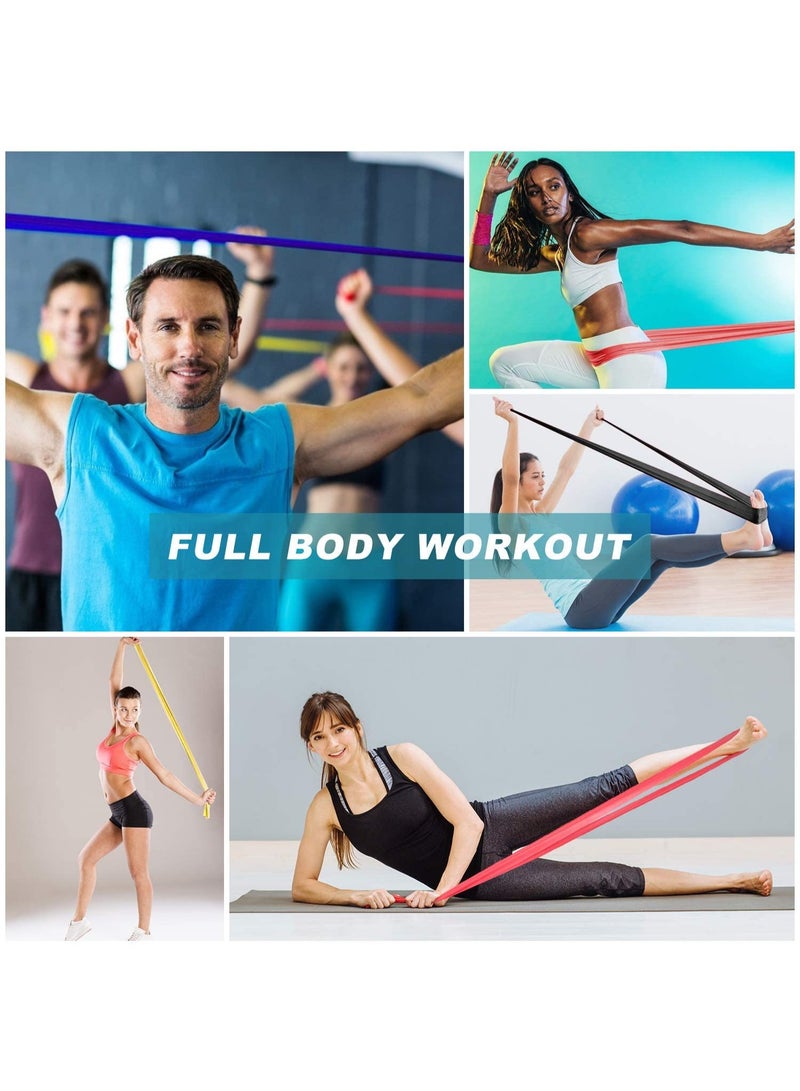 Professional Latex Elastic Bands Long Stretch Bands 5PCS,（5 Gears）For Physical Therapy, Yoga, Pilates, Rehab, at-Home or The Gym Workouts, Strength TrainingProfessional Latex Elastic Bands Long Stretch Bands 5PCS,（5 Gears）For Physical Therapy, Yoga, Pilates, Rehab, at-Home or The Gym Workouts, Strength Training - Image 2