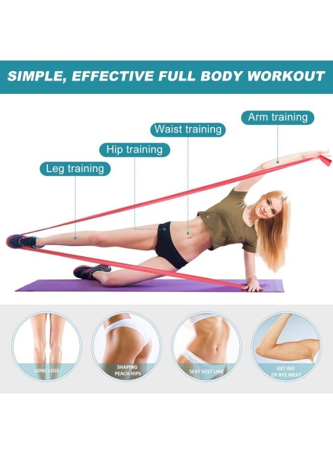 Professional Latex Elastic Bands Long Stretch Bands 5PCS,（5 Gears）For Physical Therapy, Yoga, Pilates, Rehab, at-Home or The Gym Workouts, Strength TrainingProfessional Latex Elastic Bands Long Stretch Bands 5PCS,（5 Gears）For Physical Therapy, Yoga, Pilates, Rehab, at-Home or The Gym Workouts, Strength Training - Image 4