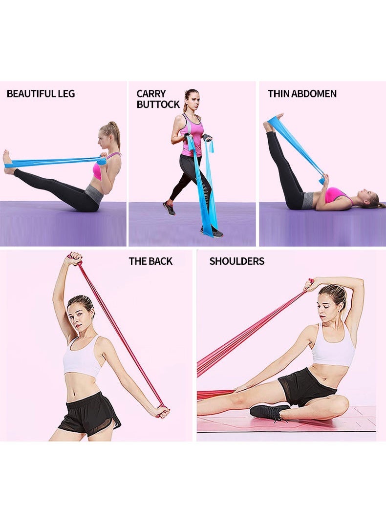 Professional Latex Elastic Bands Long Stretch Bands 5PCS,（5 Gears）For Physical Therapy, Yoga, Pilates, Rehab, at-Home or The Gym Workouts, Strength TrainingProfessional Latex Elastic Bands Long Stretch Bands 5PCS,（5 Gears）For Physical Therapy, Yoga, Pilates, Rehab, at-Home or The Gym Workouts, Strength Training - Image 5