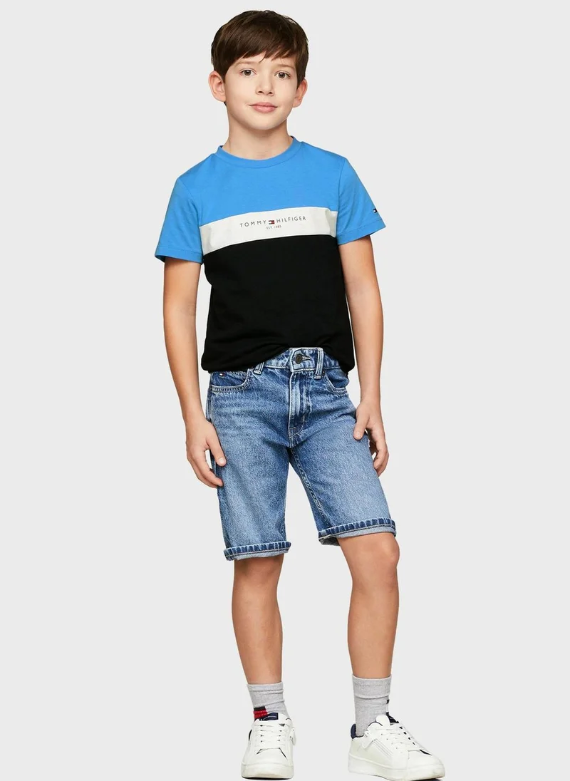 TOMMY HILFIGER Youth Color Block T-Shirt
