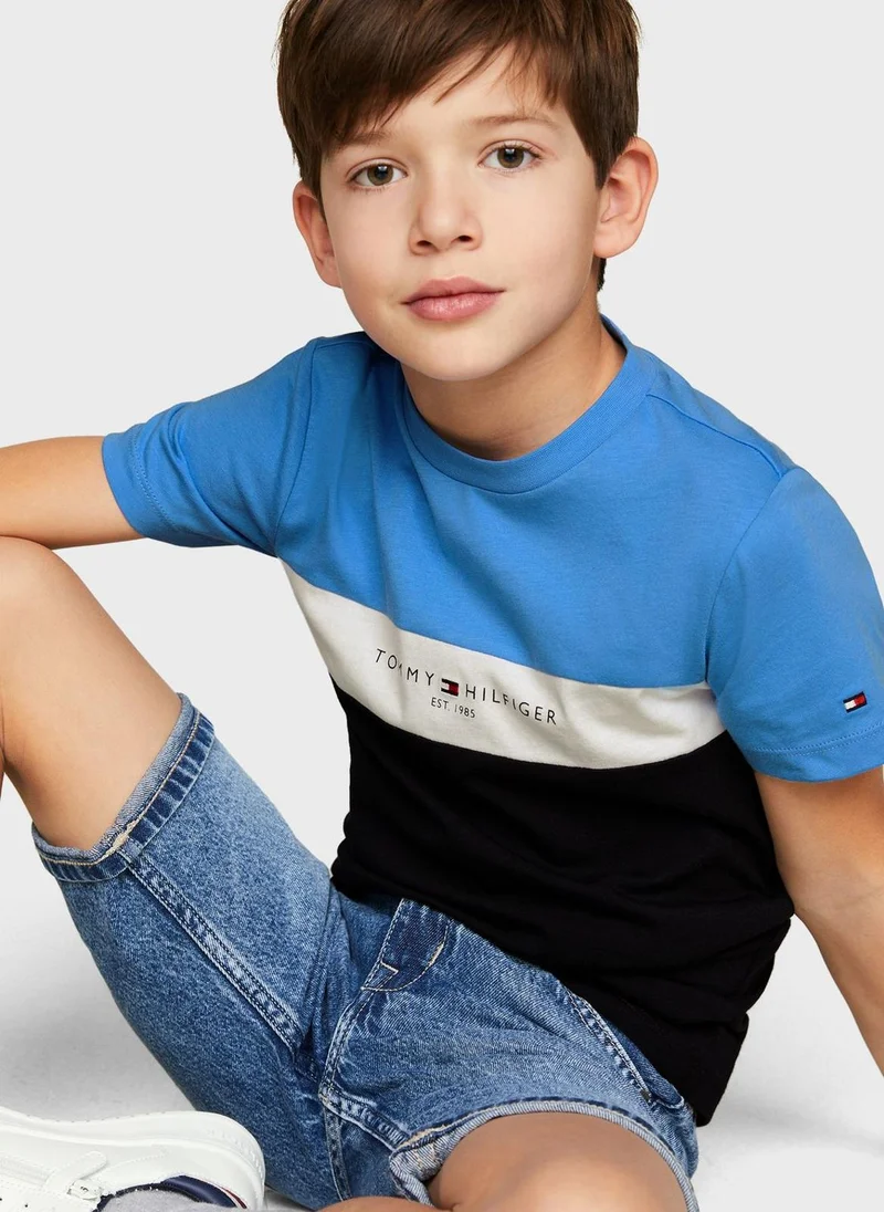 TOMMY HILFIGER Youth Color Block T-Shirt